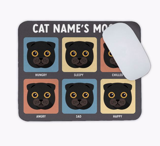 My Cat's Mood: Personalised {breedCommonName} Mouse Mat